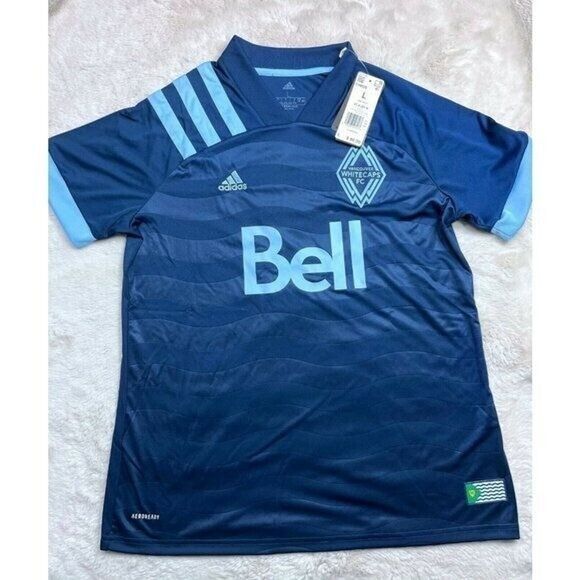 ADIDAS Women Large MLS Vancouver Whitecaps FC 20/21 Away Soccer Jersey EH8626 - Picture 1 of 9